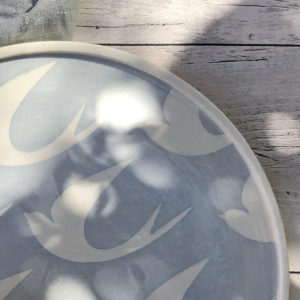 Ceramic Serving Platter - Bird Design