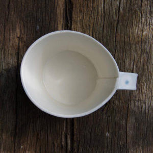 Handmade Ceramic Mug – Light Blue Dot Design