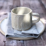 Stoneware Mug - Wheat Design